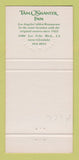 Matchbook Cover - Tam O Shanter Inn Los Angeles CA 30 Strike