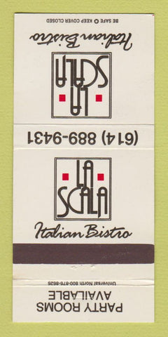 Matchbook Cover - La Scala Italian Bistro Dublin OH 30 Strike