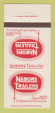 Matchbook Cover - Nabors Trailers Mansfield LA 30 Strike