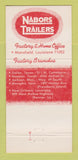 Matchbook Cover - Nabors Trailers Mansfield LA 30 Strike