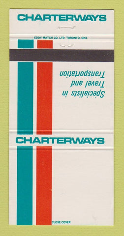 Matchbook Cover - Charterways Transportation Trucking London ON 30 Strike