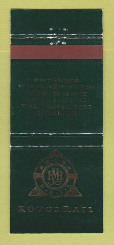 Matchbook Cover - Rovas Rail Africa Railroad? WEAR