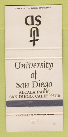 Matchbook Cover - University of San Diego CA WEAR 30 Strike