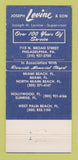 Matchbook Cover - Joseph Levine & Son Philadelphia PA Funeral Home 30 Strike