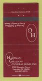 Matchbook Cover - Hartman Graziano Funeral Home Latrobe PA 30 Strike