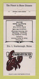 Matchbook Cover - Marshview Restaurant Scarborough ME 30 Strike