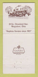 Matchbook Cover - Hopkins Lawver Funeral Home Uniontown Akron OH 30 Strike