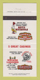 Matchbook Cover - Gold Strike Inn Casino Pioneer Inn Las Vegas NV 30 Strike