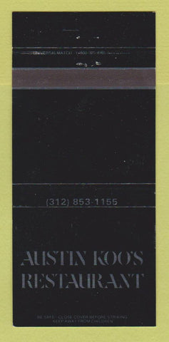 Matchbook Cover - Auston Koo's Restaurant Chicago IL 30 Strike