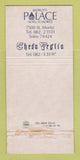 Matchbook Cover - Bardrutt's Palace HOTel St Moritz  30 Strike