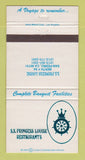 Matchbook Cover - SS Princess Louise Restaurants San Pedro CA 30 Strike
