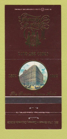 Matchbook Cover - Brown Palace Hotel Denver Colorado 1992 30 Strike