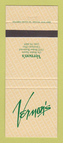 Matchbook Cover - Vernon's Cleveland OH