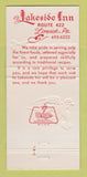 Matchbook Cover - Lakeside Inn Limerick PA 30 Strike
