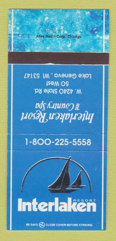 Matchbook Cover - Interlaken Resort Lake Geneva WI 30 Strike