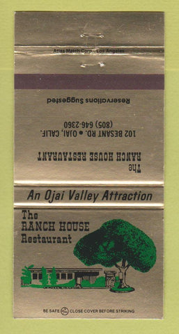 Matchbook Cover - Ranch House Restaurant Ojai CA 30 Strike