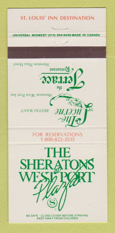 Matchbook Cover - Sheraton Hotel West Port Plaza St Louis MO 30 Strike