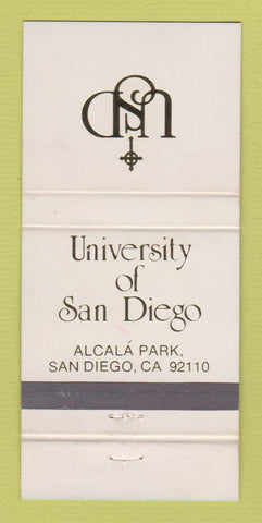 Matchbook Cover - University of San Diego CA  30 Strike
