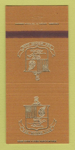 Matchbook Cover - Des Moines Club IA 30 Strike