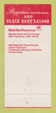Matchbook Cover - San Franciscan Hotel San Francisco CA 30 Strike