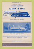Matchbook Cover Cyril Burke Contractor Rentals Hank Morley Brighton MI 40 Strike