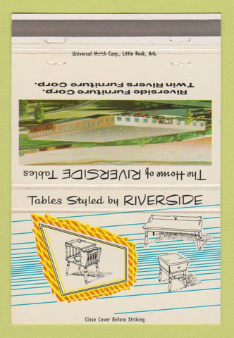 Matchbook Cover - Riverside Furniture Corp Fort Smith AR 40 Strike