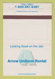 Matchbook Cover - Arrow Uniform Rental 40 Strike