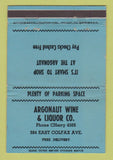 Matchbook Cover - Argonaut Wine Liquor Denver Colorado ADVANCE Colfax 40 Strike