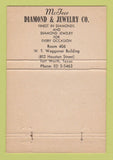 Matchbook Cover - McTeer Diamond Salon Fort Worth TX Jewelry 40 Strike