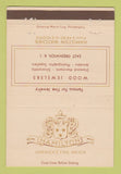 Matchbook Cover - Hamilton Watches Wood Jewelry East Greenwich RI 40 Strike
