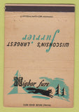 Matchbook Cover - Nigbor Furs Milwaukee Green Bay Berlin WI WEAR 40 Strike