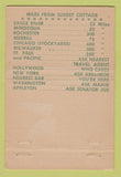 Matchbook Cover - Sunset Cottage Plum Lake WI 40 Stick
