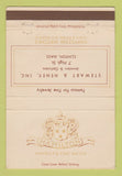 Matchbook Cover - Hamilton Watches Stewart Heney Jewelry Clinton MA 40 Strike