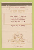 Matchbook Cover - Hamilton Watches AF Jensen Jewelry Omaha NE 40 Strike