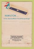 Matchbook Cover - Hamilton Watches Ashland Camera Jewelry WORN 40 Strike