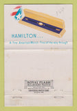 Matchbook Cover - Hamilton Watches Aug Meyer Sons Jewelry WEAR 40 Strike