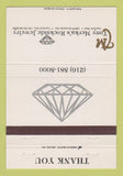 Matchbook Cover - Tony Marka's Rockside Jewelry Garfield Heights OH 40 Strike