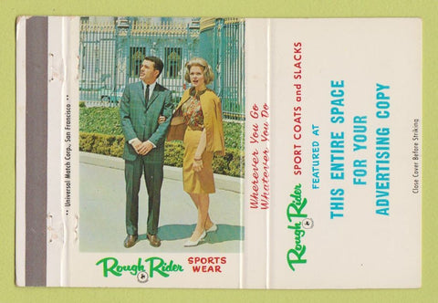 Matchbook Cover - Rough Rider Clothes Napa CA 40 Strike
