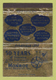 Matchbook Cover - Monroe Dairy Machinery Seattle Spokane Boise WEAR 40 Strike