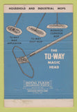 Matchbook Cover - Tu Way Products Broom Detroit MI 40 Strike