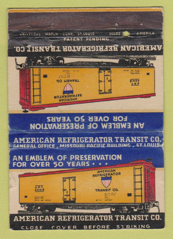 Matchbook Cover - Amreican Refrigerator Transit St Louis MO WEAR 40 Strike