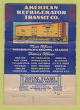 Matchbook Cover - Amreican Refrigerator Transit St Louis MO WEAR 40 Strike