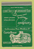 Matchbook Cover - Curtis House Woodbury CT 1954 40 Strike