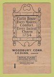 Matchbook Cover - Curtis House Woodbury CT 1954 40 Strike