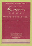 Matchbook Cover - Fred Harvey Cowboy Scene RED 40 Strike