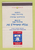Matchbook Cover - US Army Recruiting Bucyrus OH 40 Strike