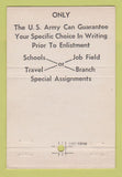 Matchbook Cover - US Army Recruiting Bucyrus OH 40 Strike