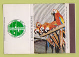 Matchbook Cover - Jurong Bird Park Singapore Scarlet Macaws WEAR 40 Strike