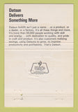 Matchbook Cover - Datsun Forklifts Medina OH 40 Strike