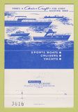 Matchbook Cover - Chris Craft Boats Madeira Beach St Petersburg FL 40 Strike